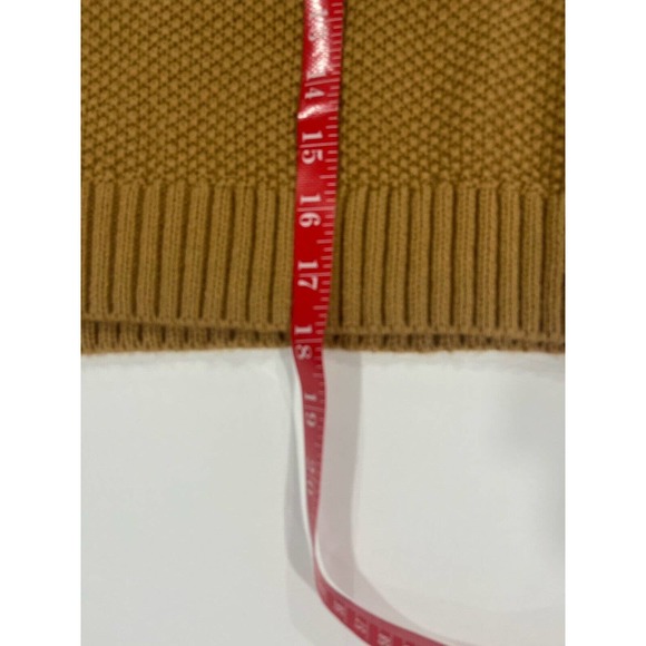 Thinkable Cable Knit Women's Sweater Cropped Pullover Size Medium Brown - Picture 7 of 8